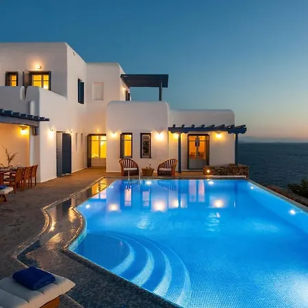 Excellent Mykonos Psarrou Omega 5 Bedrooms Stunning Sea Views Psarrou Villa