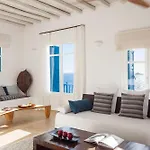 Excellent Mykonos Psarrou Omega 5 Bedrooms Stunning Sea Views Psarrou ヴィラ Mykonos Town