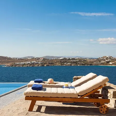 Excellent Mykonos Psarrou Omega 5 Bedrooms Stunning Sea Views Psarrou Villa