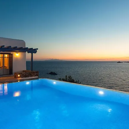 Excellent Mykonos Psarrou Omega 5 Bedrooms Stunning Sea Views Psarrou * Mykonos Town